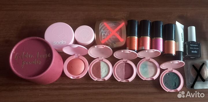 Пудра, тени, румяна Soda, Лэтуаль, Max Factor