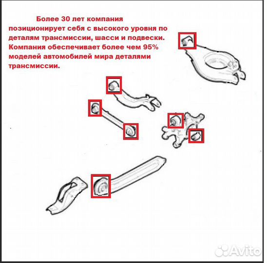 Комплект сайлентбл. зад.подвески Captiva / Antara