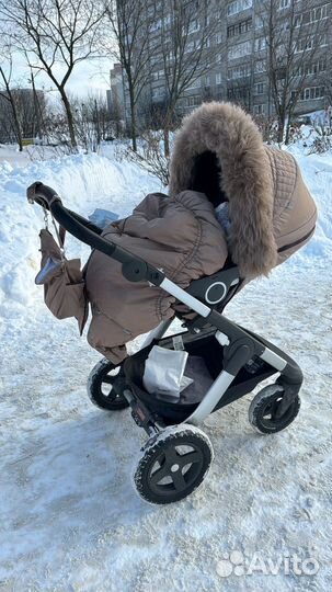 Коляска stokke trailz 2 в 1 +допы