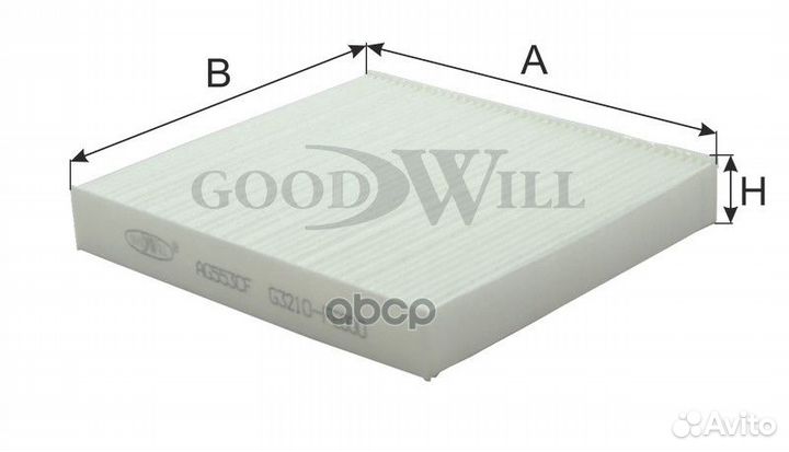 Фильтр салона subaru Impreza,Outbak AG553CF