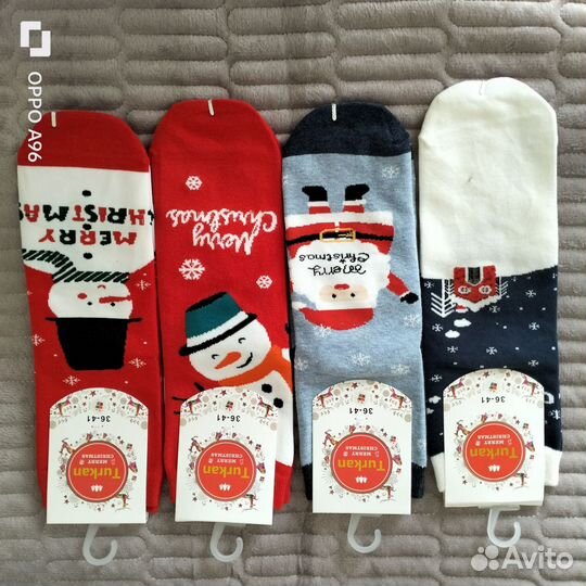 Носки женские, мужские,детские новогодние
