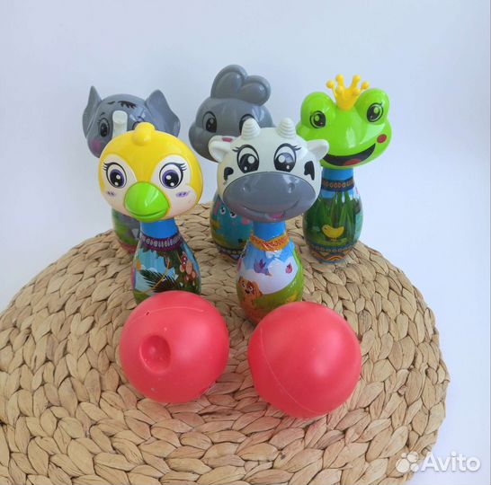 Детский боулинг зверушки