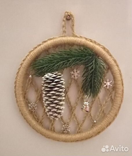 Новогоднее украшение (пано)