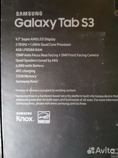 Samsung Galaxy Tab S3 9.7 SM-T820 Wi-Fi 32Gb