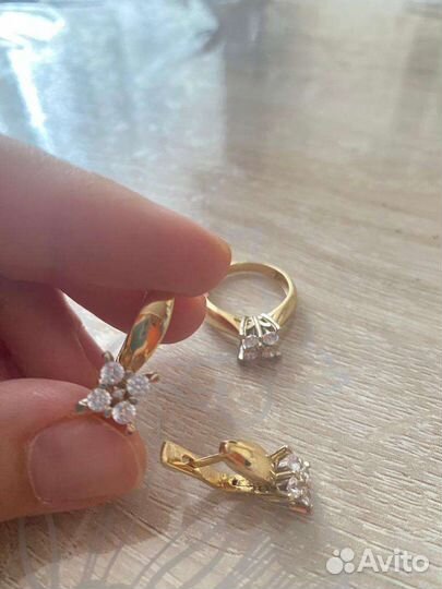Серьги и кольцо