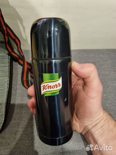 Термос 0.35 л нержавейка, с футляром