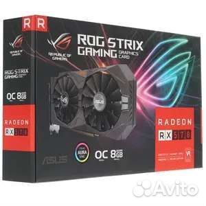 Видеокарта asus AMD RX 570 ROG Strix OC Edition