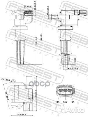 Катушка зажигания 12640003 Febest