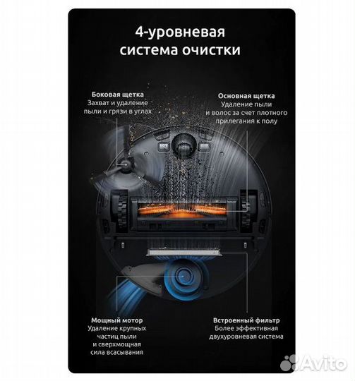 Робот - пылесос Dreame Bot L10 pro, цвет черный