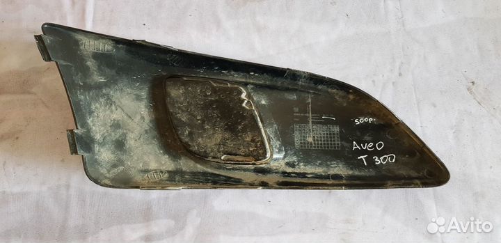 Chevrolet Aveo T300 Заглушка птф левая