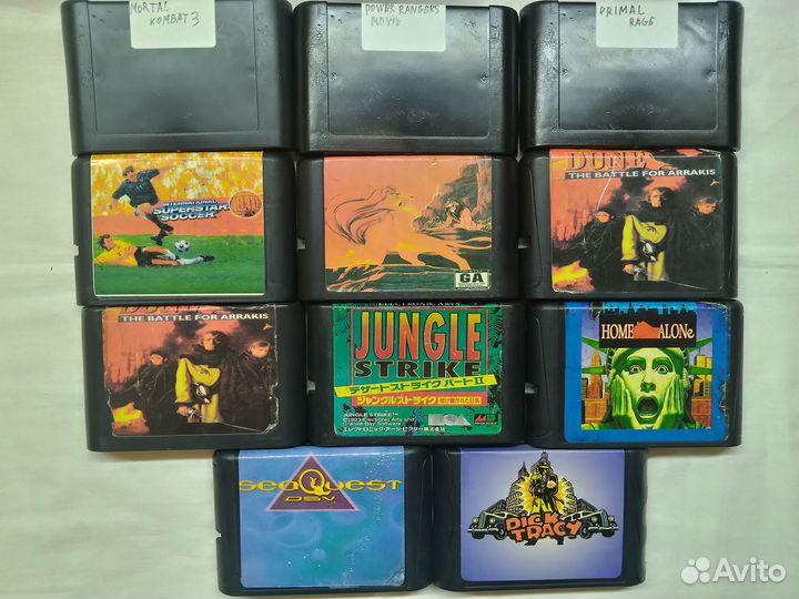 Sega 90-ых картриджи на цельных платах