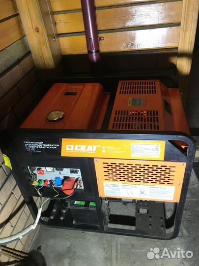 Дизельный генератор скат угд-11500ет трехфазный