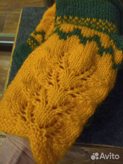 Вязаные ажурные носочки