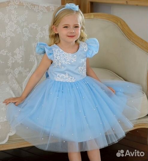Нарядное платье для девочки р. 116