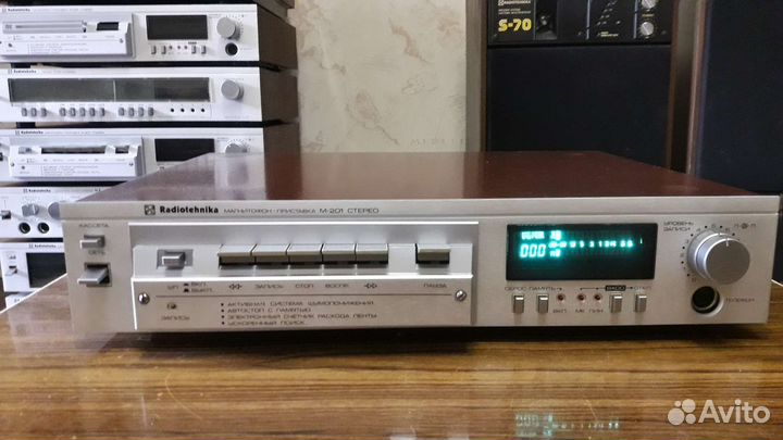 6 Радиотехника магнитофон-приставка М-201 стерео