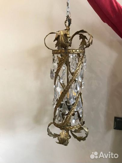 Люстра винтажная с кристаллами, Западная Европа