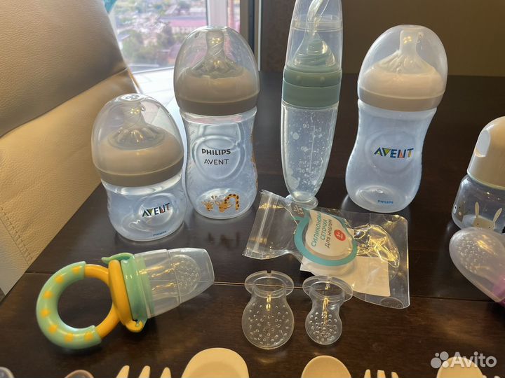 Бутылочки avent, ниблер, насадка для прикорма