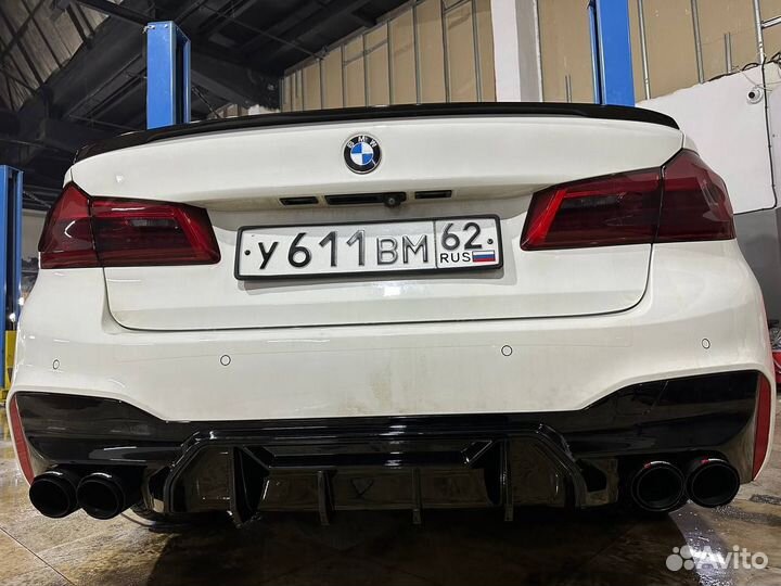 Диффузор м5 + akrapovic BMW G30 насадки