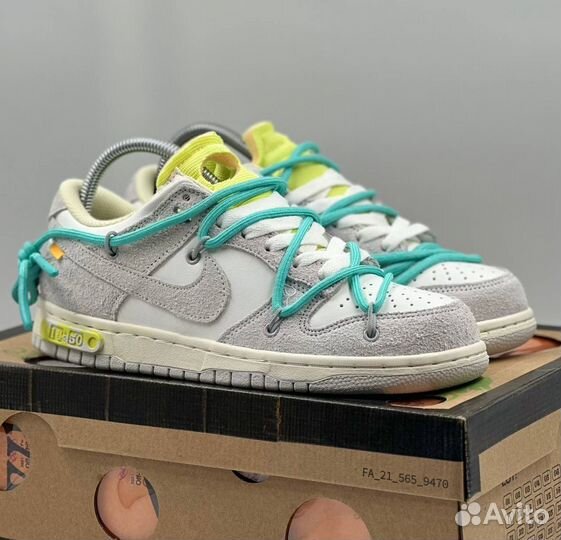 Кроссовки Nike Dunk Low x Off-White мужские