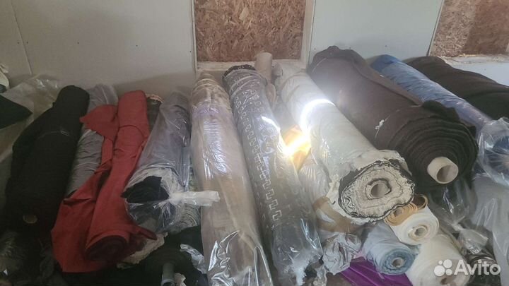 Продам остатки ткани в рулонах