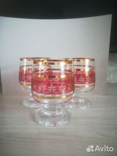 Хрустальные фужеры Богемия