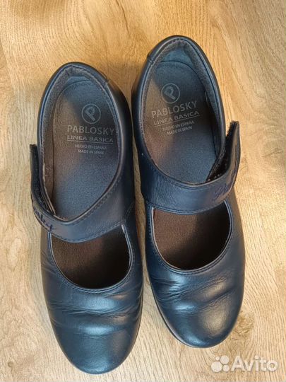 Туфли кожаные школьные для девочки 36р