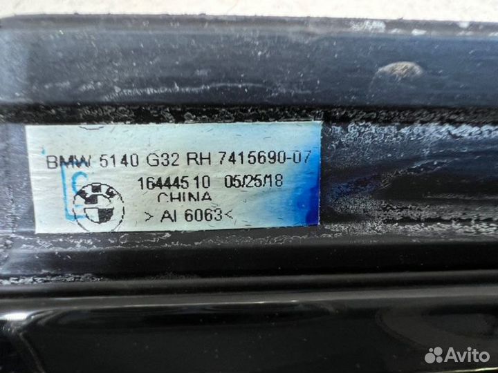 Накладка стекла двери задняя правая Bmw 6-Serie Gt