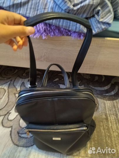 Кожаный рюкзак