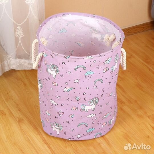 Корзина для игрушек Волшебные единороги 40х40х50 с