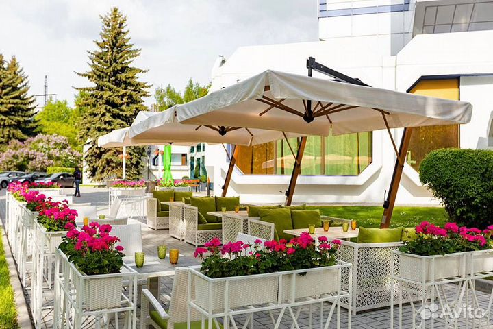 Зонты для дачи и сада на боковой опоре