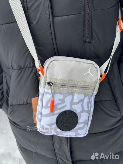 Сумка jordan серая новинка / new коллекция опт
