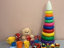 Детские игрушки пакетом для малыша пирамида