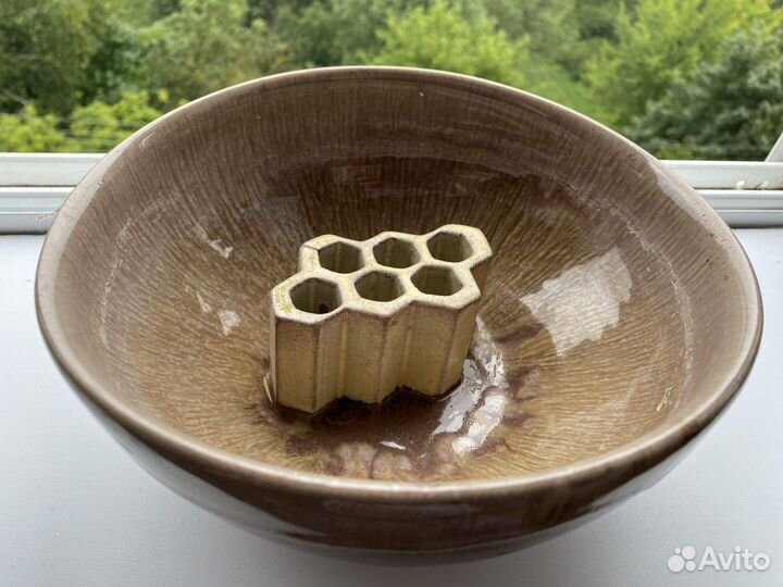 Ваза для экибаны и сухоцветов СССР 1976г