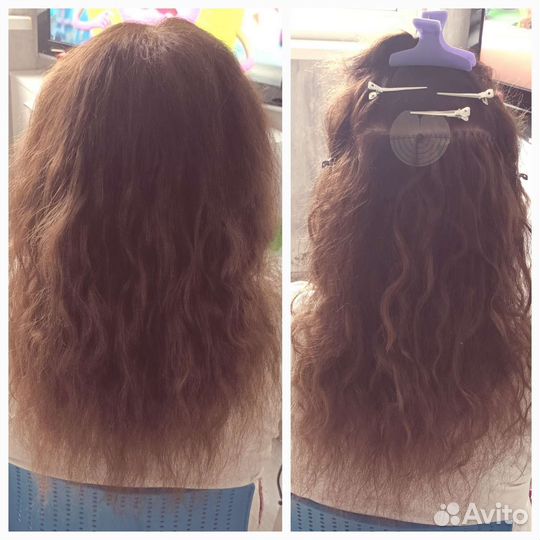 Наращивание волос на дому