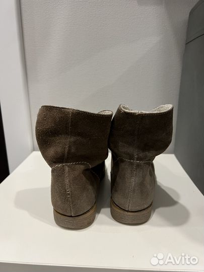 Ботинки натуральная замша 36