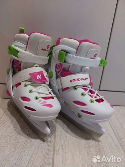 Коньки детские, раздвижные, р.27-30