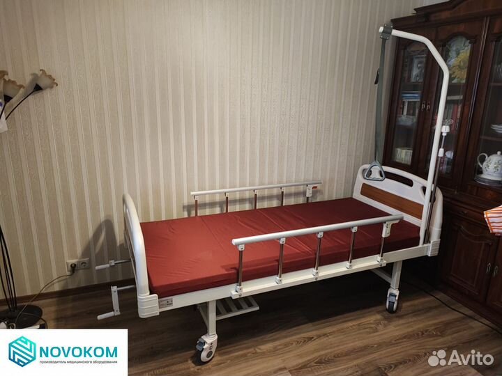 Медицинская кровать E-8 с дугой и инф стойкой