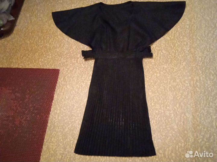 Фартук д/школьницы, капрон, цвет чёрный, длина 73