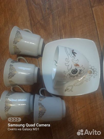 Чашка с блюдцем,стопки из ссср,селедочницы