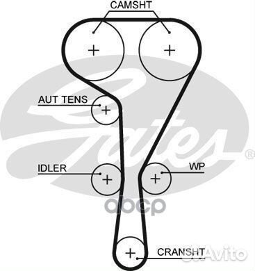 Ремень грм + 2 ролика + крепеж 7883-11595 K0555