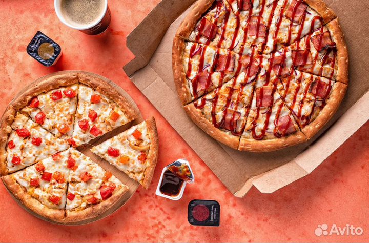 Подработка 4 ч в день в пиццерию. С 16 лет. Кассир