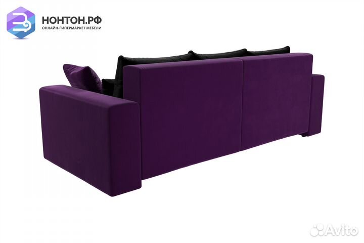 Диван еврокнижка Майами микровельвет фиолетовый