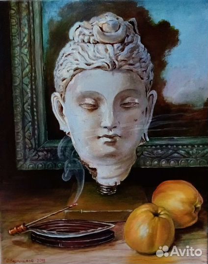 Картина маслом на холсте мысли