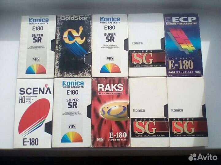 Видеокассеты б/у. VHS