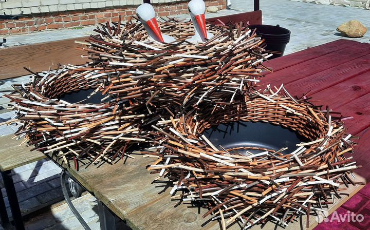 Гнездо для аистов из ротанга 40-50см