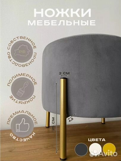 Ножки мебельные 4 шт