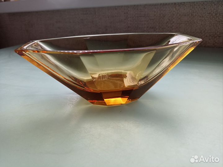 Ваза цветной хрусталь СССР