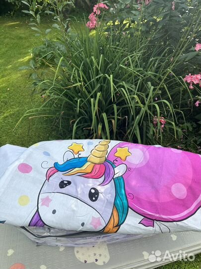 Бортики с одеялком в кроватку комплект новый