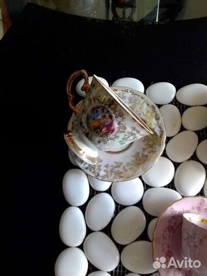 Кофейная пара фарфор, старая Чехия, лфз