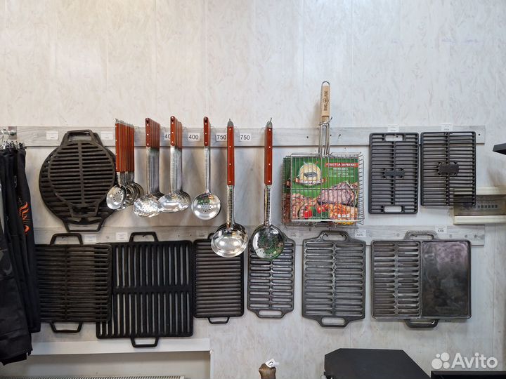 Чугунная решетка гриль, решетка барбекю, нержавейк